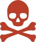 skull warning